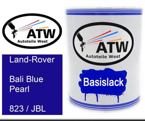 Land-Rover, Bali Blue Pearl, 823 / JBL: 1L Lackdose, von ATW Autoteile West.